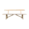 Wooden bench design brutalism