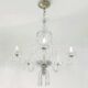 Bohemian Cut Lead Crystal Chandelier, 1930s