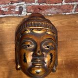 Wooden wall mask