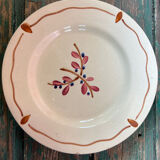5 vintage dessert plates with flowers