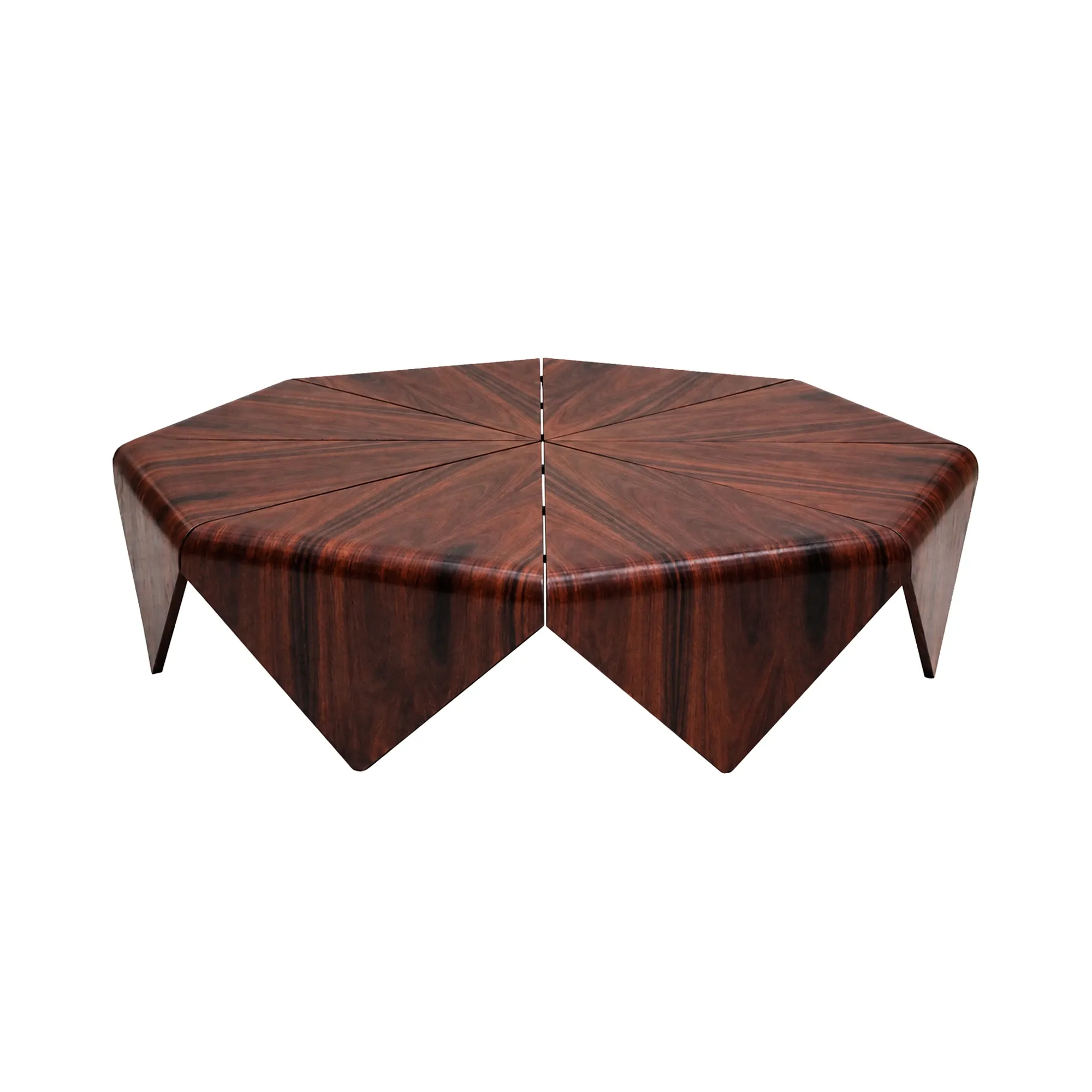 Mid-Century Jorge Zalszupin “Pétalas” Rosewood Table For L’Atelier, Brazil