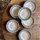 Set of 6 antique deep plates - Robinson de Badonvillier