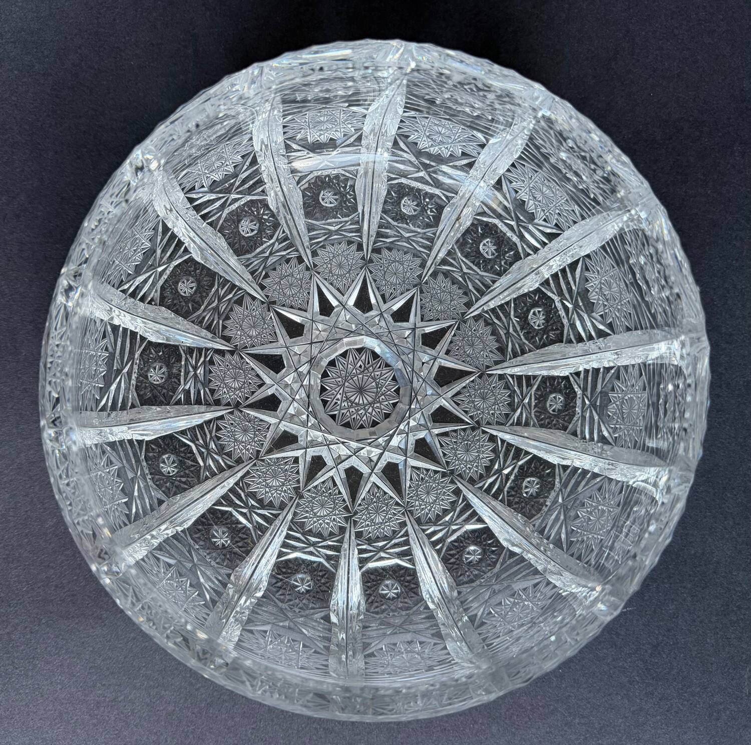 Cut crystal bowl