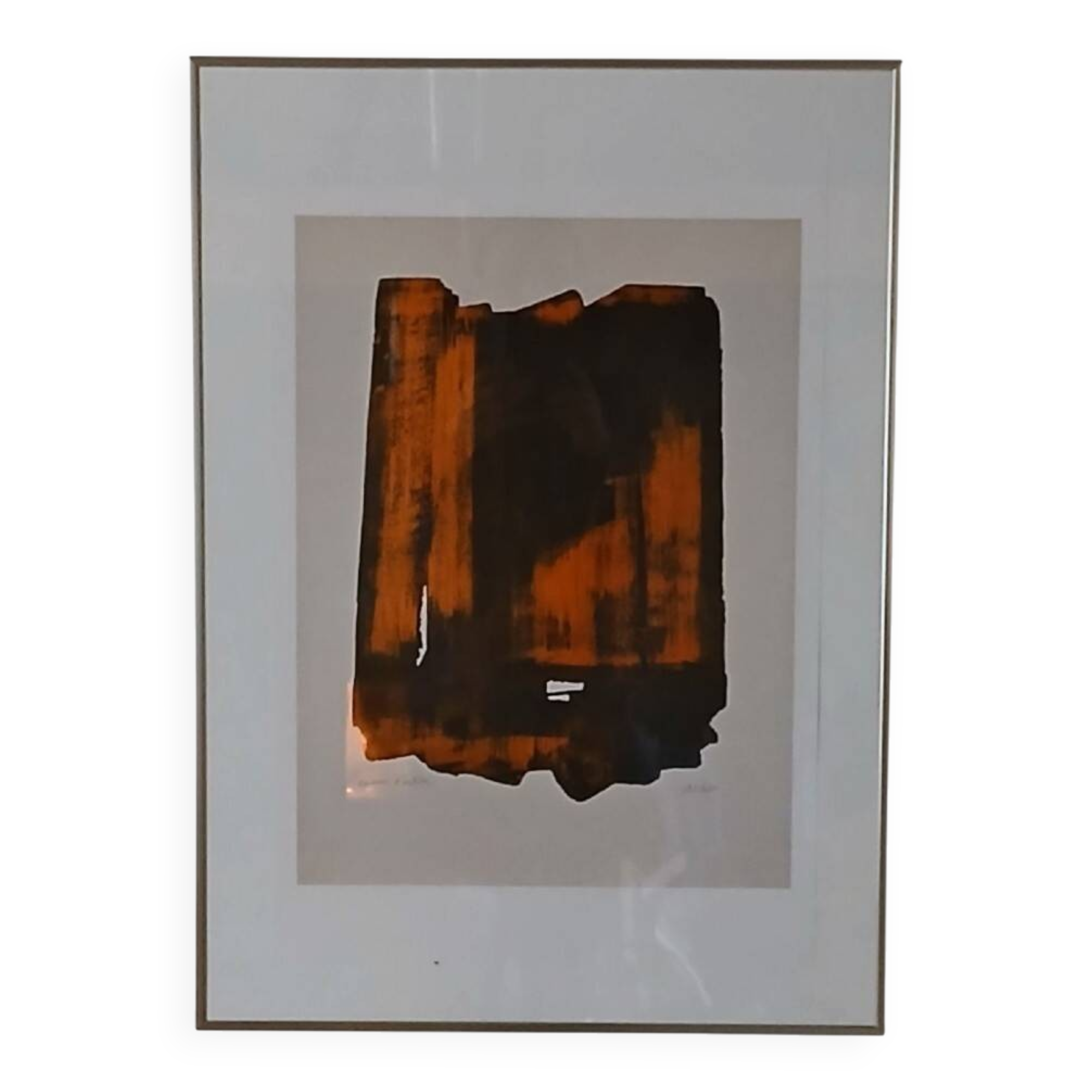 Pierre Soulages after an etching XVI 1961