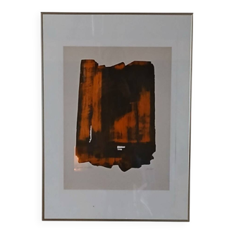 Pierre Soulages after etching XVI 1961