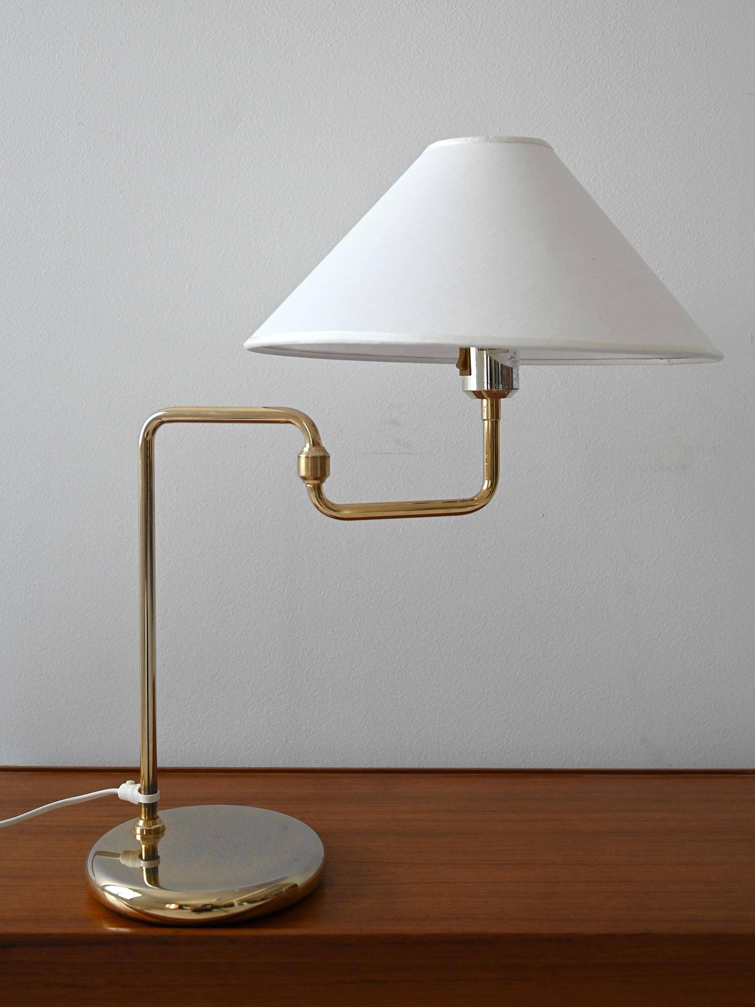 1970s gold table lamp