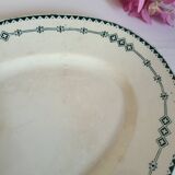 Plat Ovale en Faïence de Gien Terre de Fer Modèle Russia
