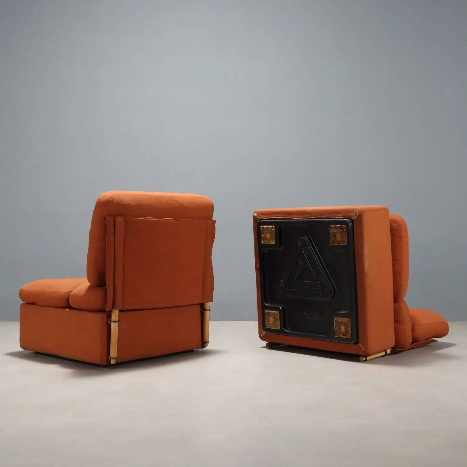 Zanotta armchairs designed by Pas D'Urbino Lomazzi vintage 1980s