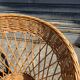 Vintage rattan and wicker armchair