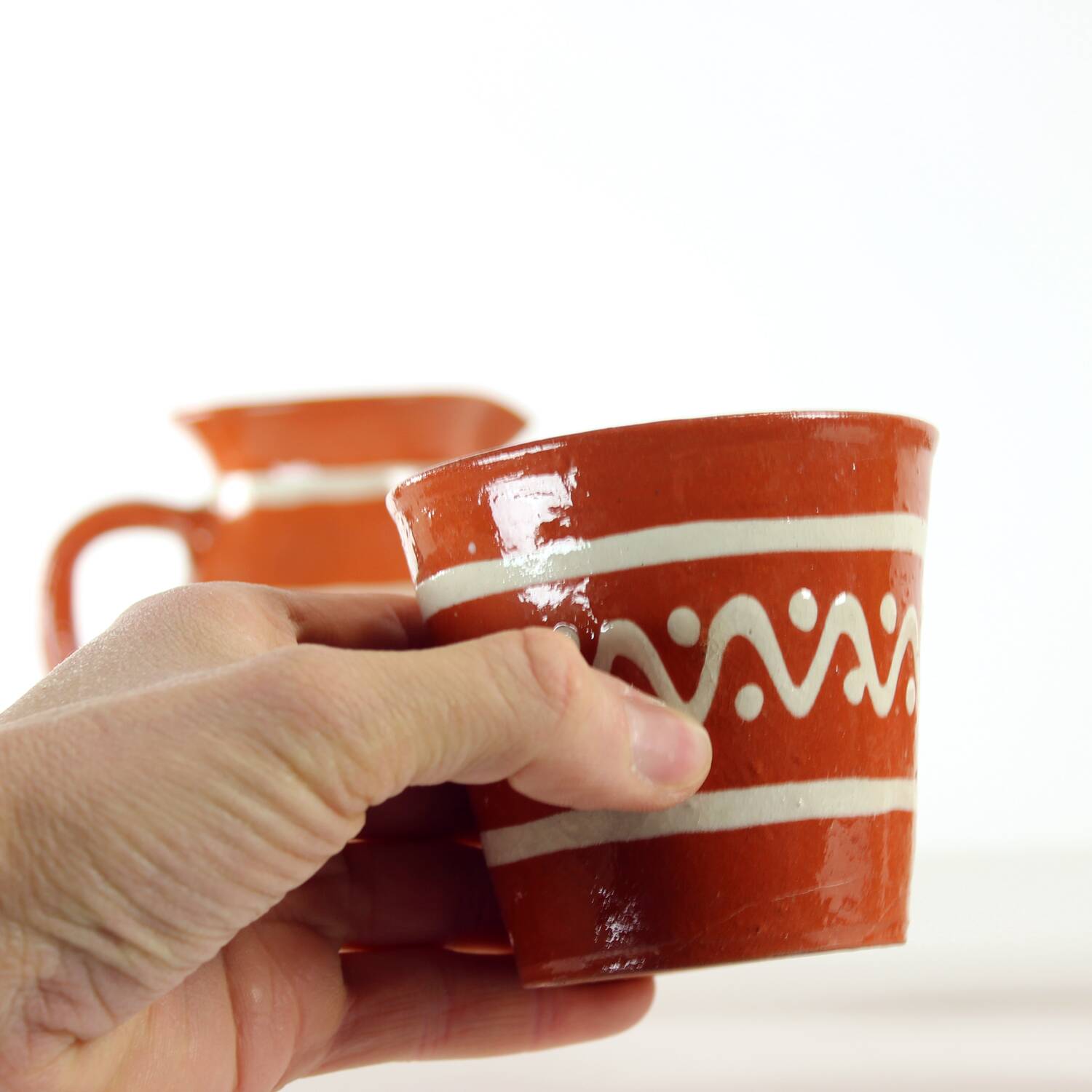 Ceramic Drinking Set, Czechoslovakia 1960s