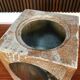 Brutalist ceramic art cube vase by Annette Merkenthaler, Germany 1960s
