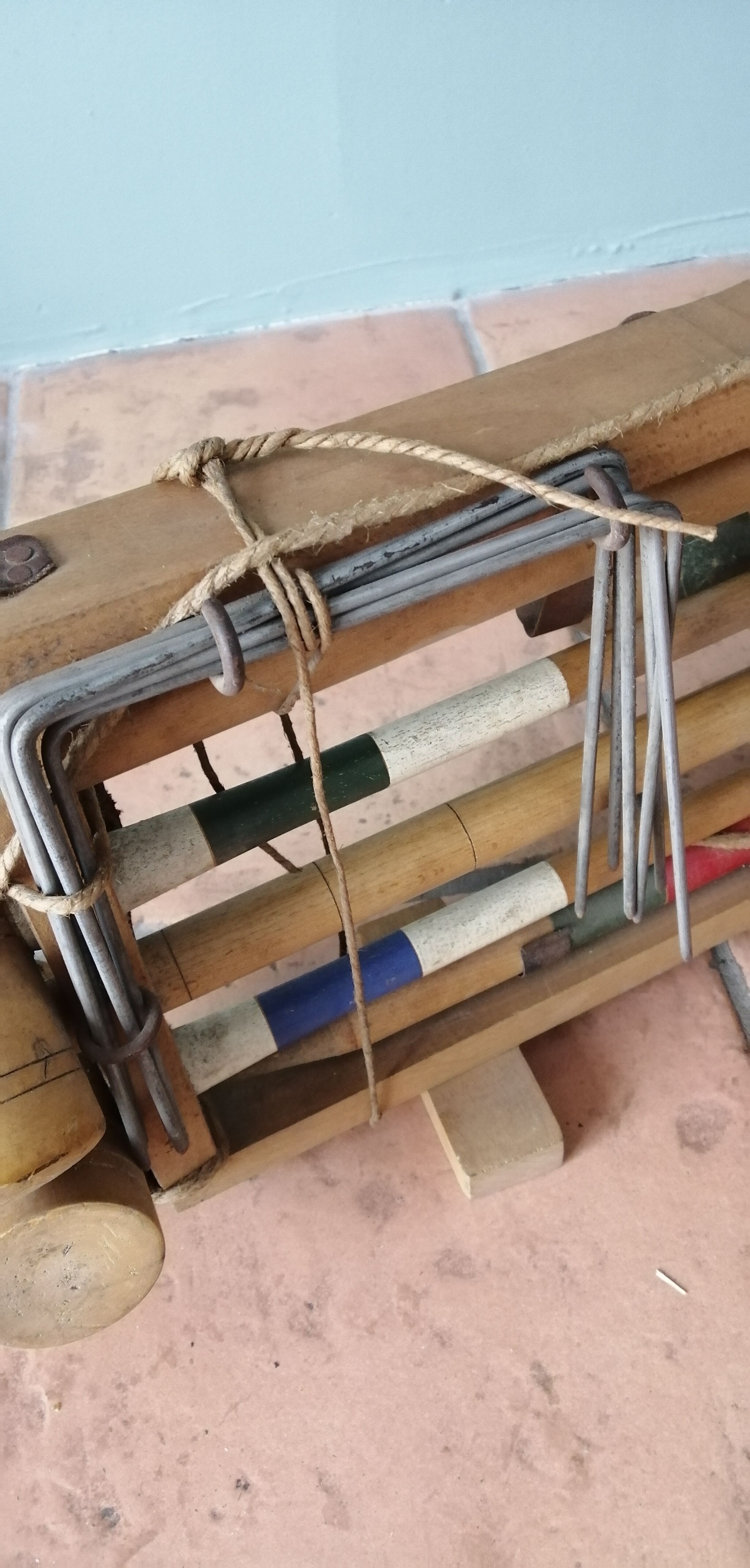 50s portable croquet game