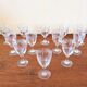 Verres anciens en cristal gravées