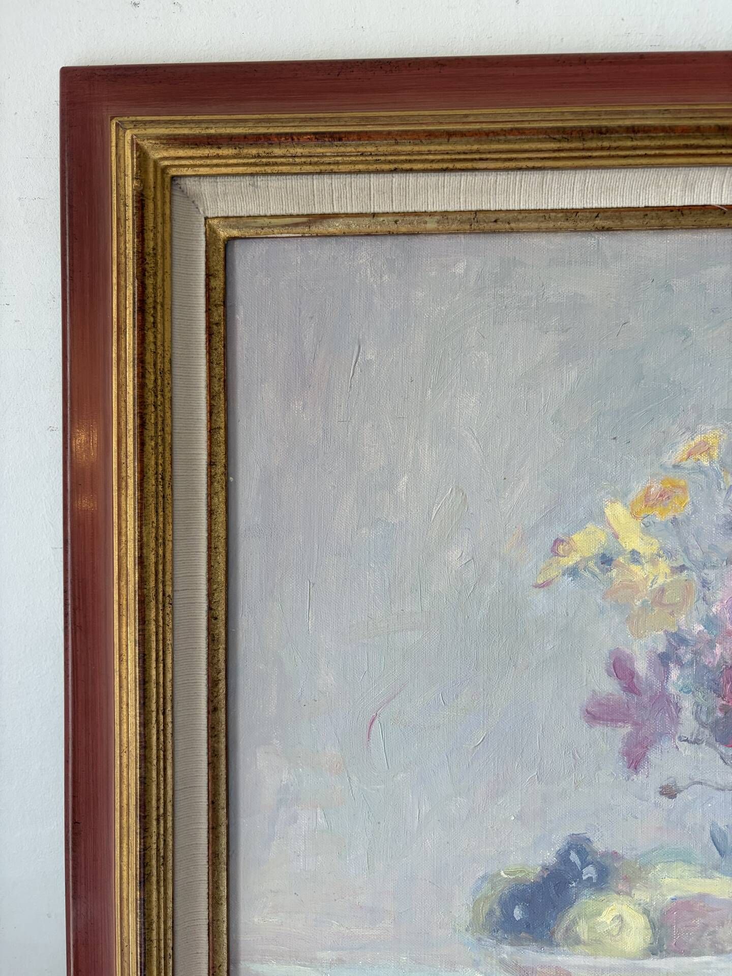 Autumn bouquet, oil on canvas signed