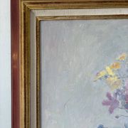 Bouquet d’automne, huile sur toile signée