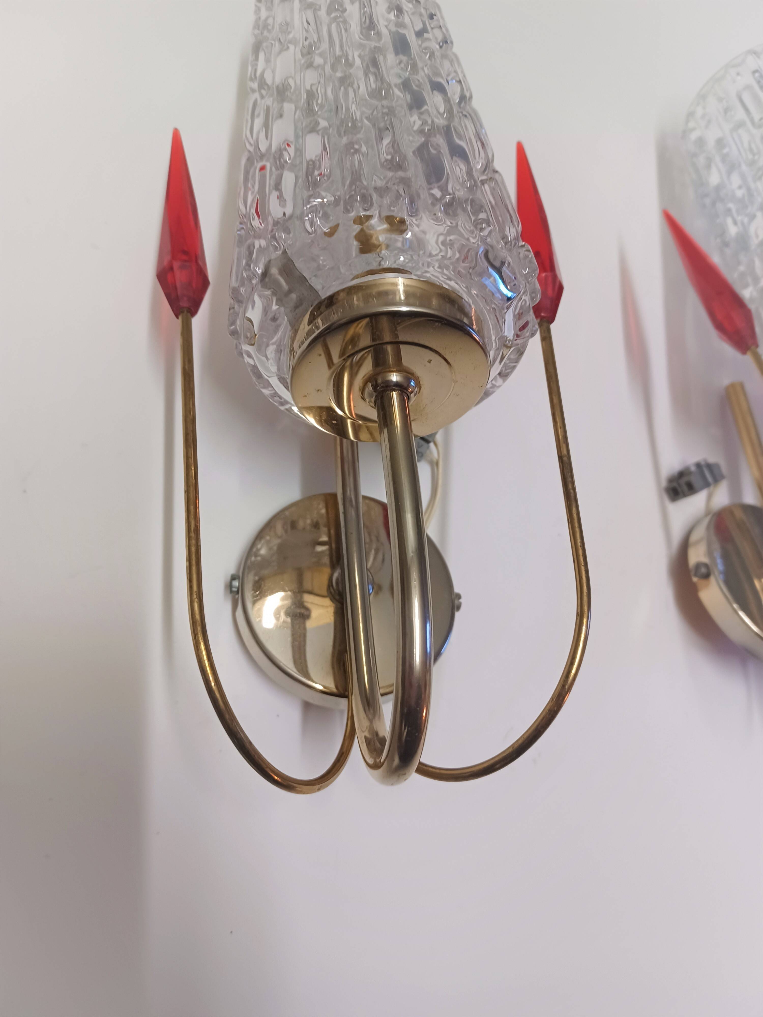 Pair of wall sconces 1960