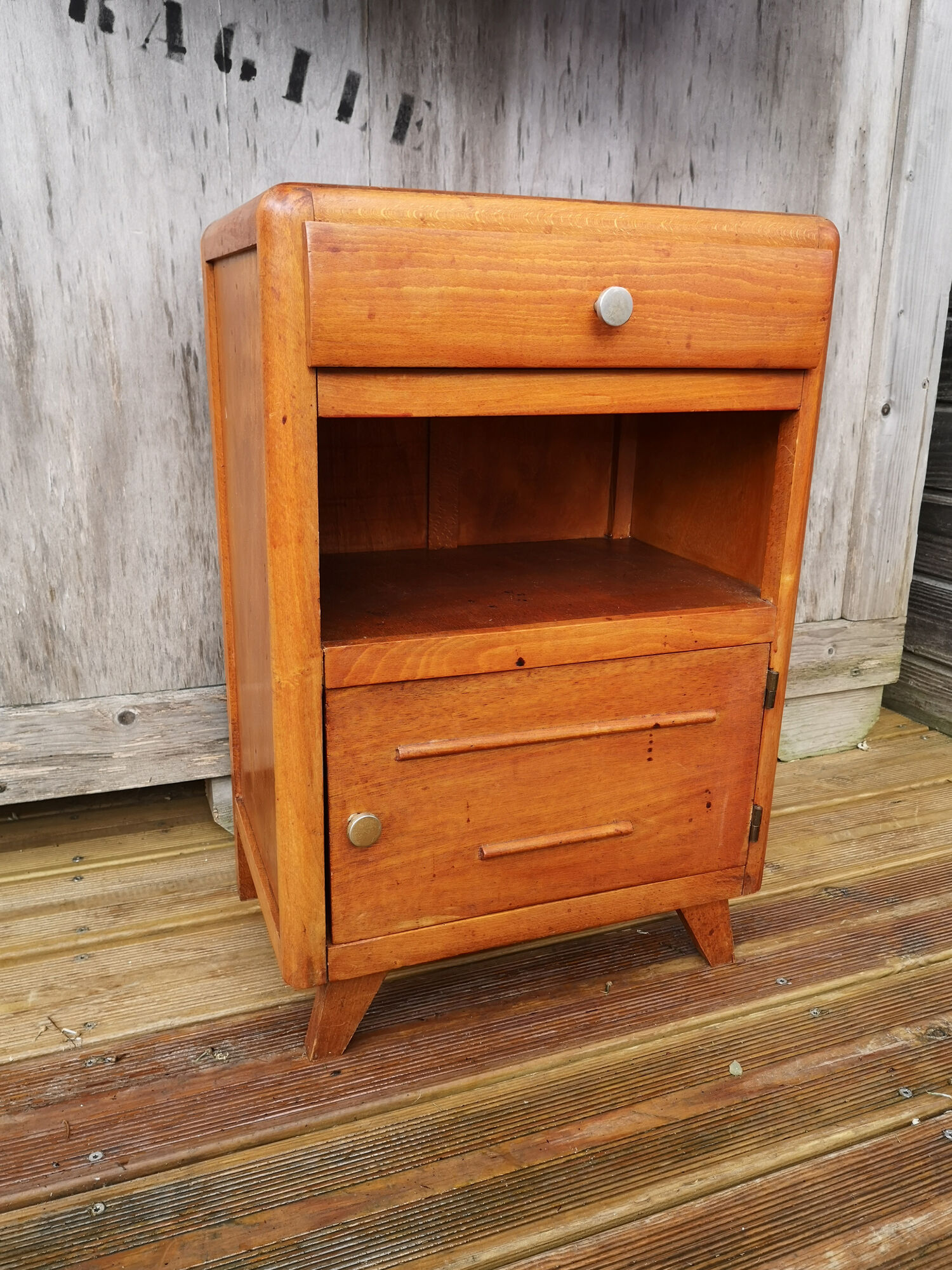 Vintage bedside compass feet
