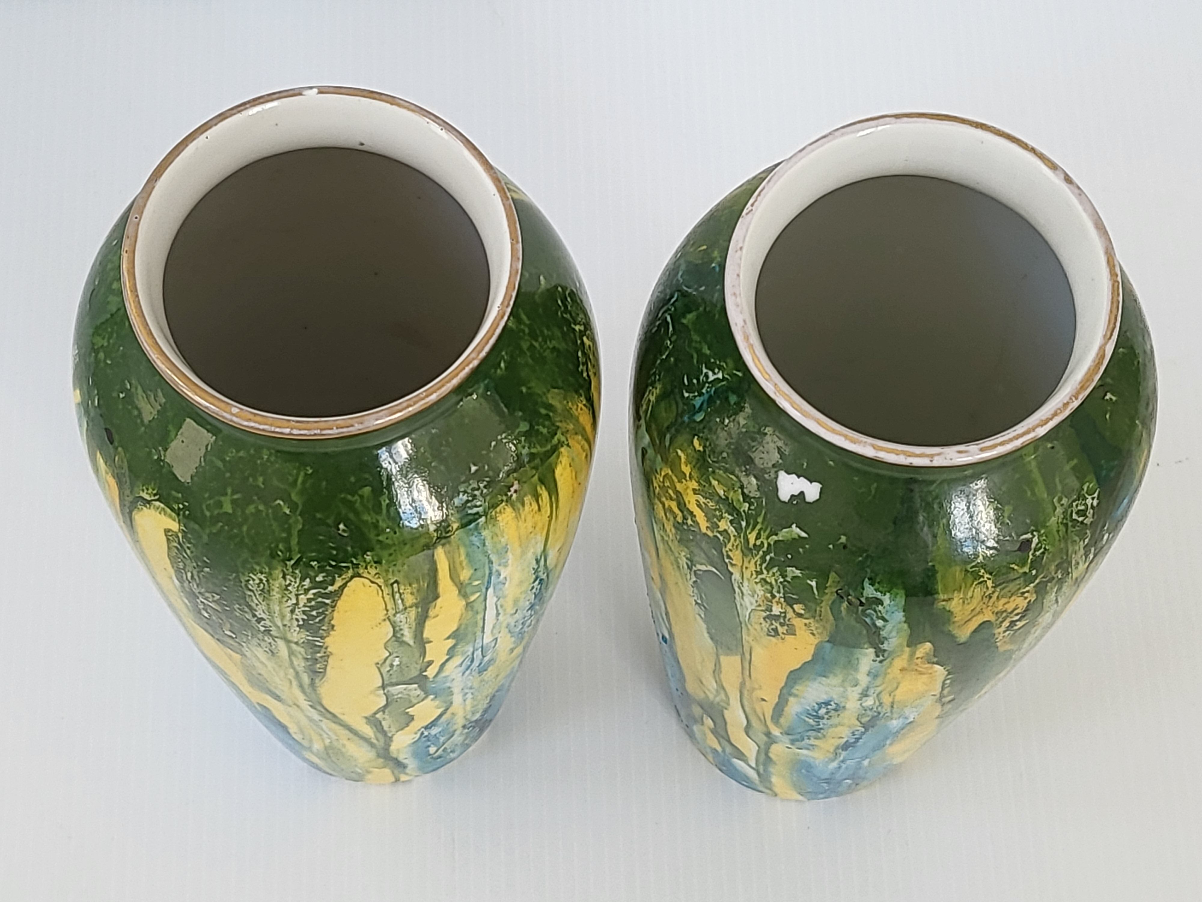 Pair of art deco vases