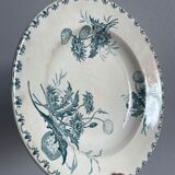 Set of 10 hollow plates Terre de Fer XIXth, model Madrid