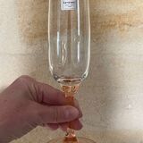 6 two-coloured champagne flutes Luminarc Véronèse