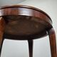 1930s Czechoslovak Art Deco Round Table in Wood and Veneer