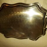 Large english silver metal tray