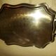 Large english silver metal tray