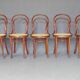 Lot de 5 chaise Thonet bistrot N°14 1/2 cannées