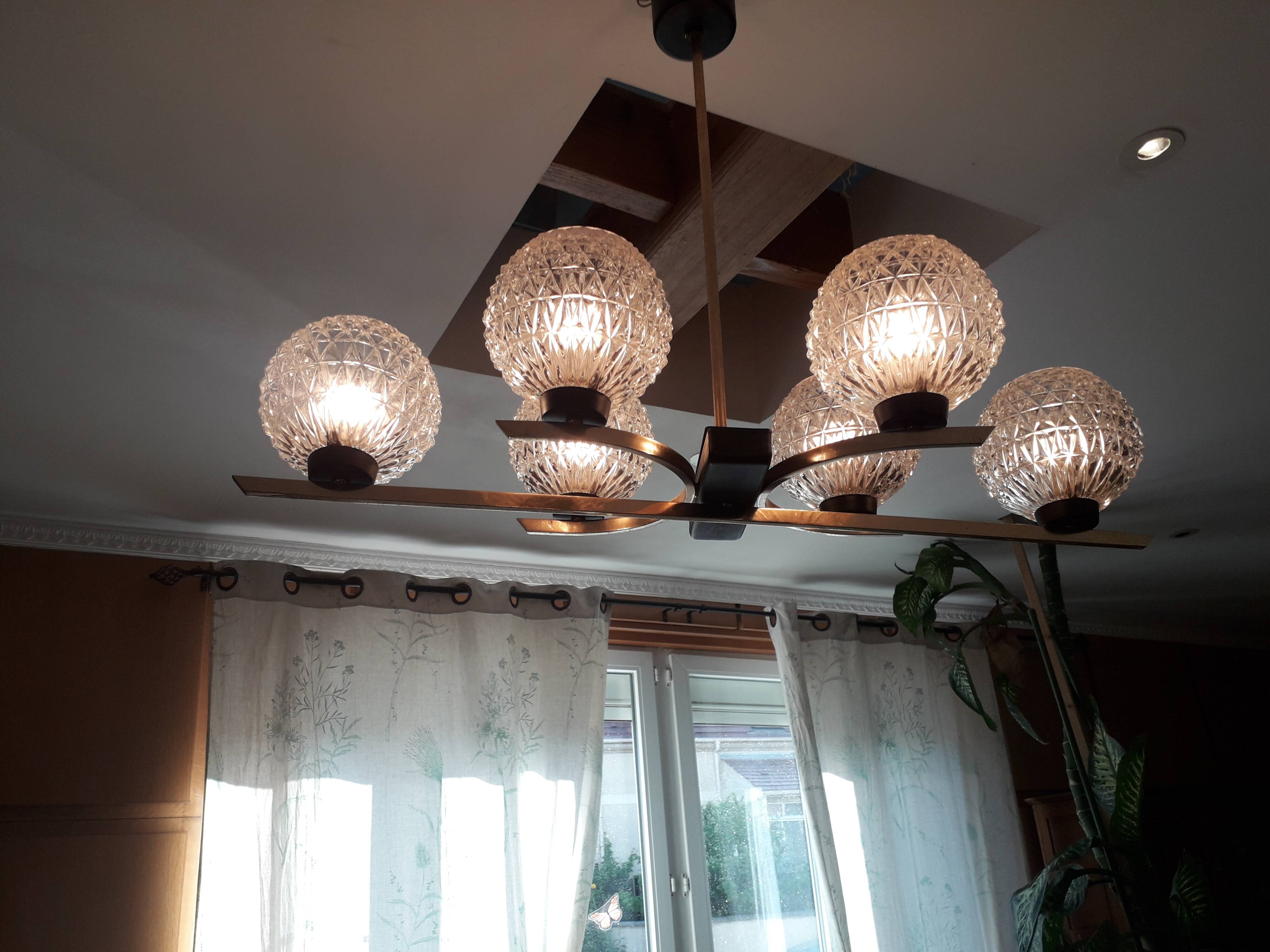 Vintage Arlus chandelier 50/60s