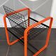 Chaise Quadra par Gigante, Zambusi et Boccato pour Seccose, Italie 80's