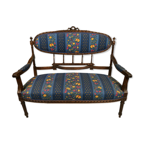 Banquette de style Louis XVI, vers 1900