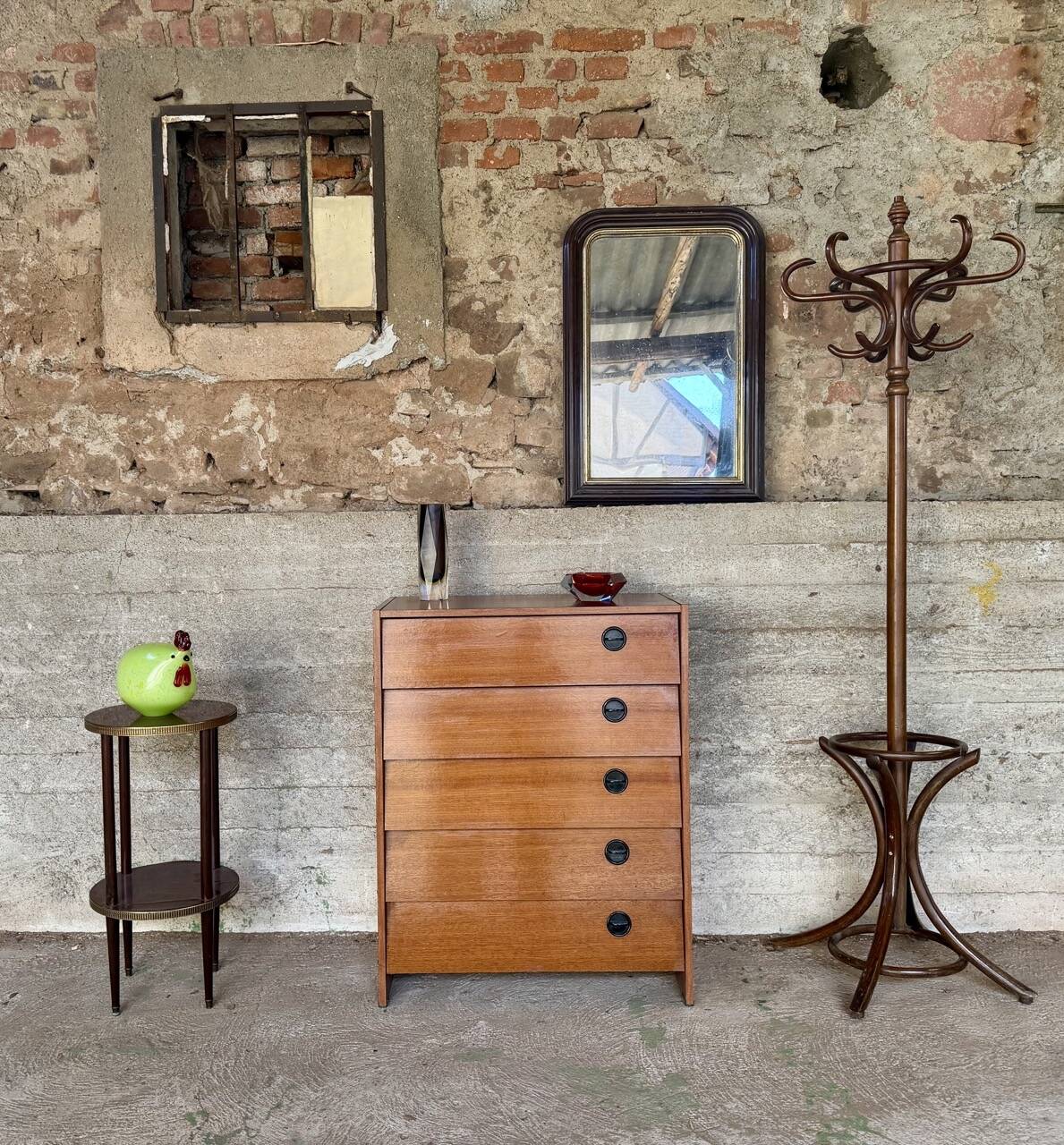 Vintage teak shoe cabinet – 1960s