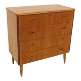 Scandinavian teak chest of drawers, Sweden, 1960