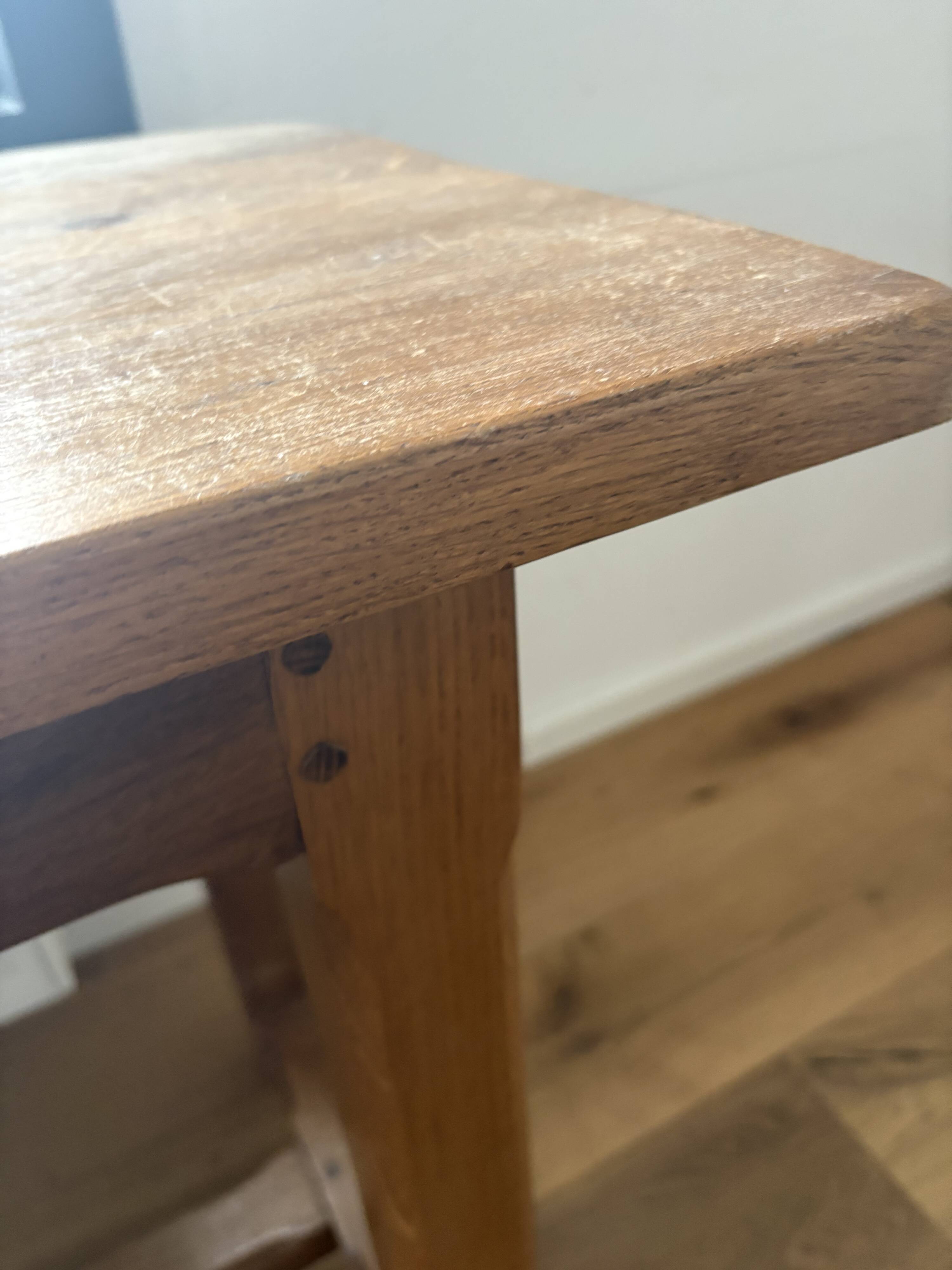 Console table "campaign" solid oak