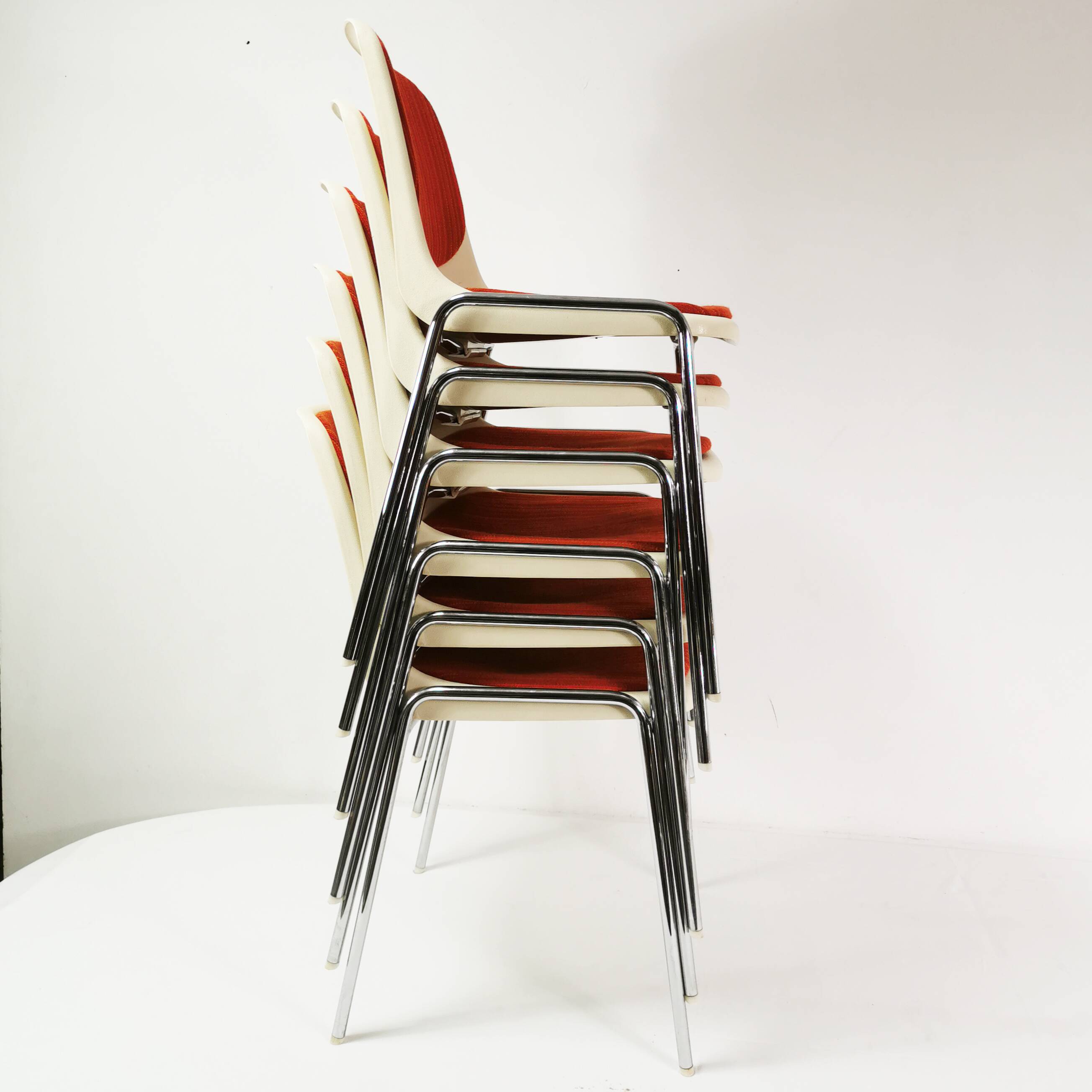 Set of Space Age chairs, Mauser, Germany, 1970s