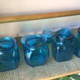 Turquoise blue jars