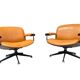 Ensemble de 2 chaises longues rares par Ennio Fazioli pour MIM Roma 1960