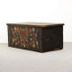 Antique painted Folk art bridal chest