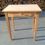 Desk or table in raw wood