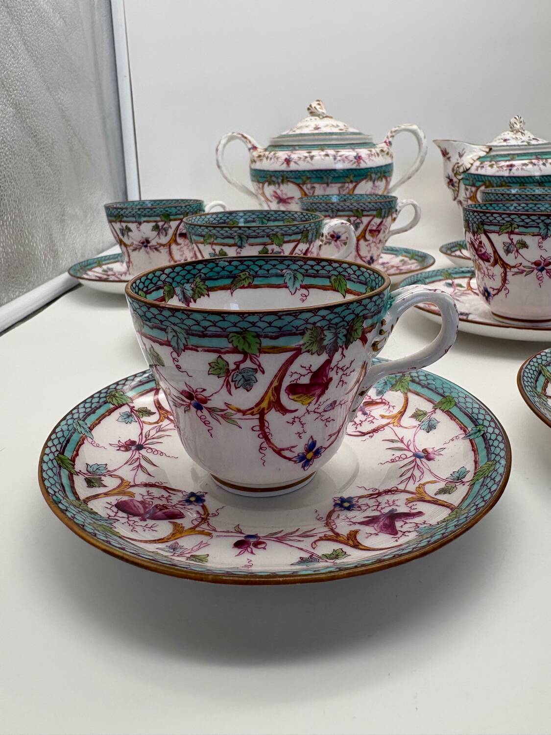 Service à café, Sarreguemines, Minton, 19ème