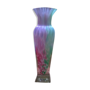 Vase à décor multicolore