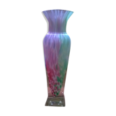 Vase à décor multicolore