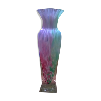 Vase à décor multicolore