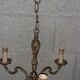Lot of vintage gold-plated bronze suspensions and wall lights.
