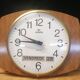 Vintage clock - Vedette france - date- formica- bulging glass- 1960's