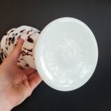 Murano Pocket Tray & Candle Holder – White with Brown Speckles