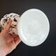 Vide-poche & Bougeoir Murano – Blanc tacheté brun