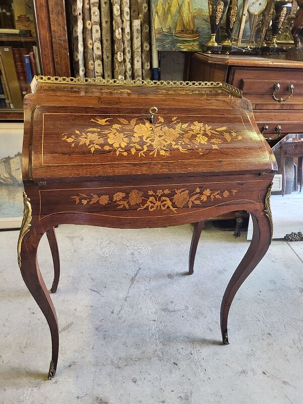Secretaire de dame bonheur du jour marqueterie