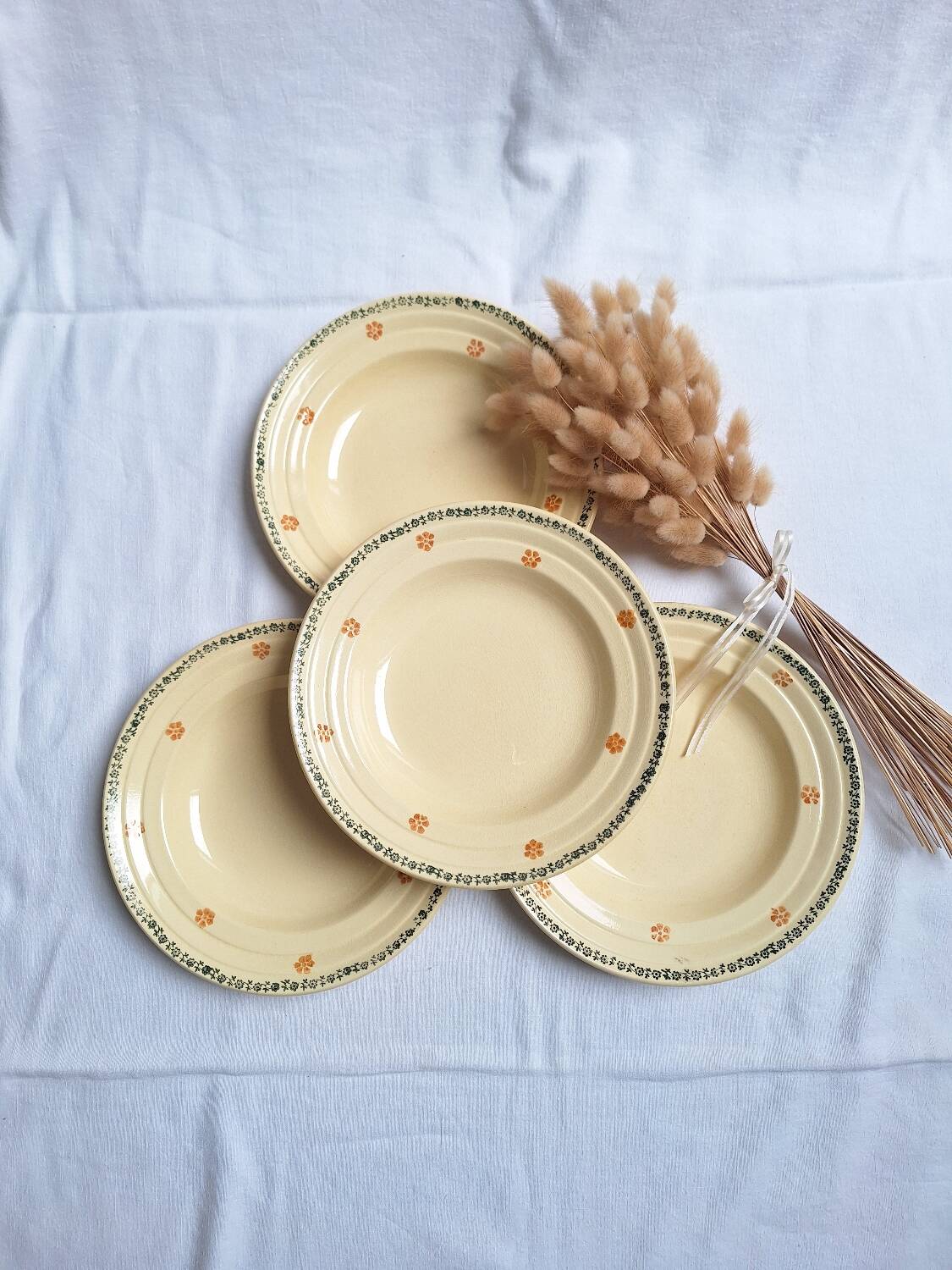 Vintage soup plates