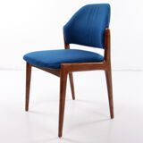 Vintage set of 4 dining table chairs designed by Hartmut Lohmeyer for Wilkhahn, 1970